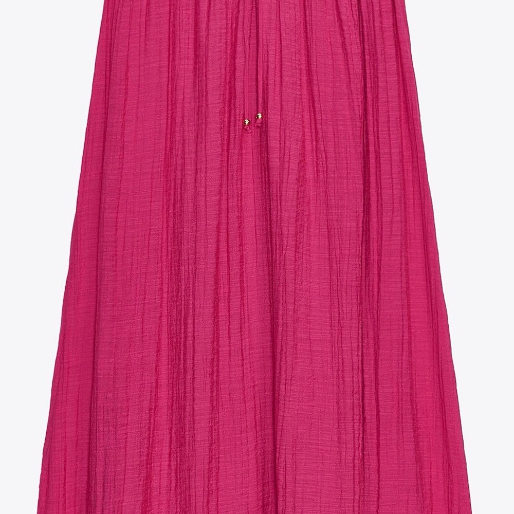 Elastic Fushia midi skirt